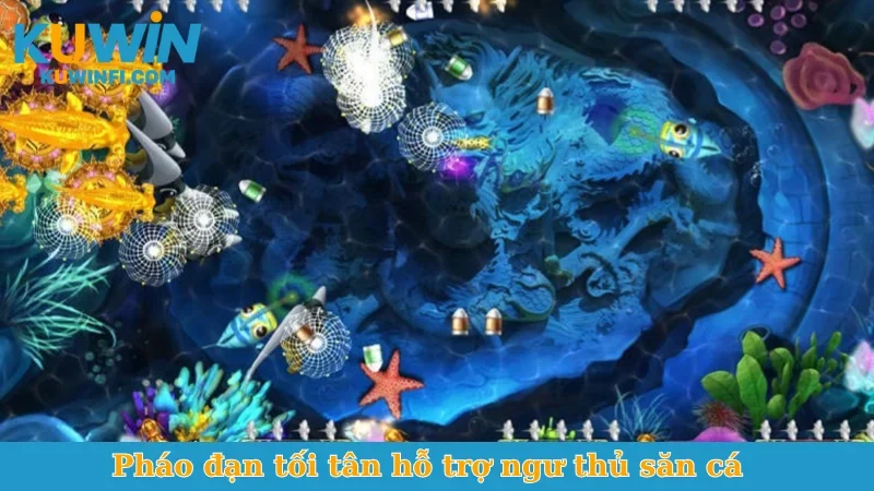 Pháo đạn tối tân hỗ trợ ngư thủ săn cá